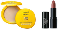LAKMÉ Cushion Matte Lipstick & Lakme Sun Expert Ultra Matte Spf 40 Pa+++ Compact Combo