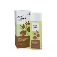 Just Herbs Skin-Rejuvenating Ayurvedic Face Wash Cleanser - 100 ML & Just Herbs Castor Conditioner with Onion Black Seed Oil & Bhringraj for Hair Growth-100 ml Combo