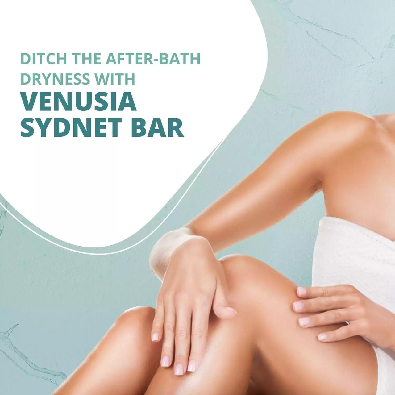 VENUSIA Dr. Reddy Moisturizing Bathing Bar, Syndet Bar, With Shea And Aloe Butter, Hydrated And Supple Skin, Ph Balanced