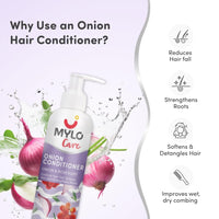 Mylo Pre & Post Pregnancy Hairfall Shampoo & Conditioner with Onion - 200 ml each