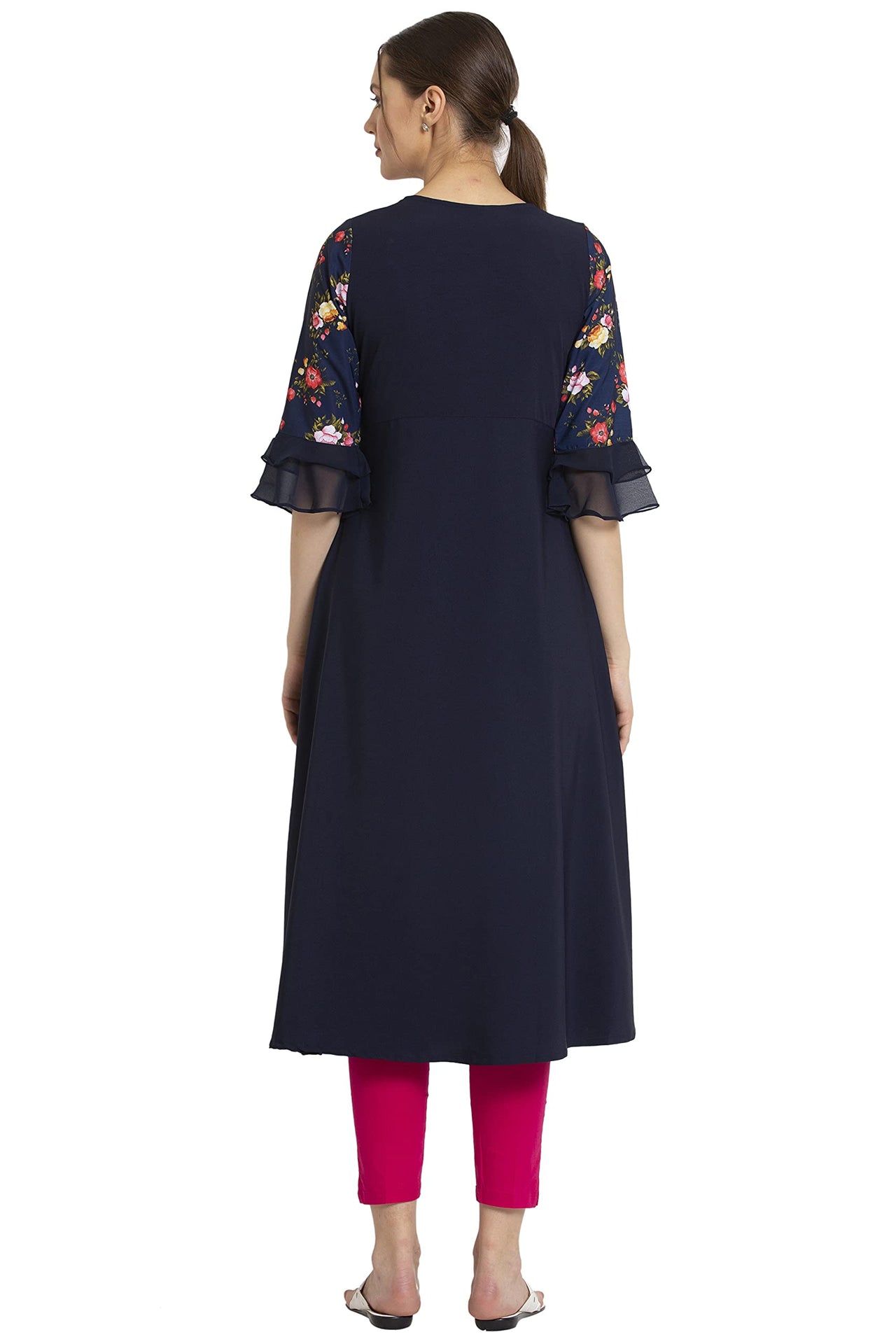 ALC Creation Women's  Crepe A-line Kurta