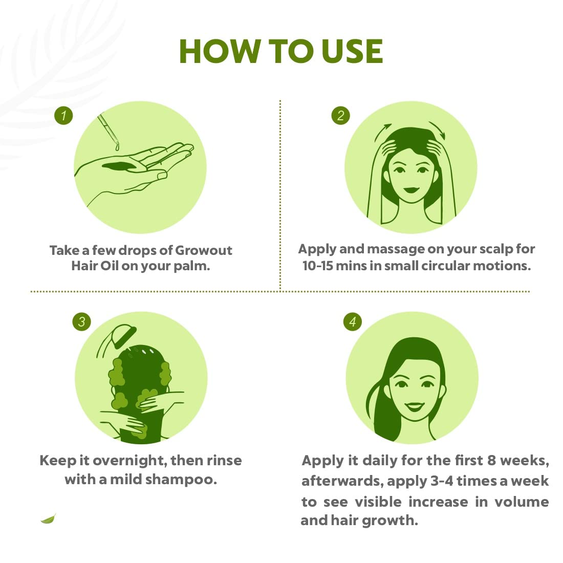 INDUS VALLEY Bio Organic Growout Hair Oil for Hair Growth 100% Organic and vegan that combats dandruff, flaky scalp, frizz and split ends -500ml