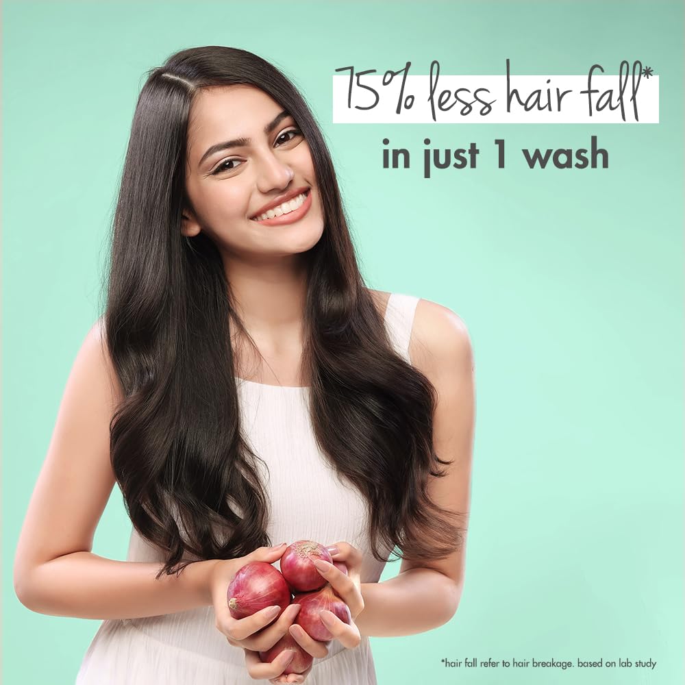 Love Beauty & Planet Onion oil|| Blackseed oil & Patchouli Sulfate Free Hairfall control Shampoo|| No Parabens|| No Dyes|| Patchouli Essential Oil|| 200 ml