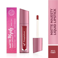 MATTE Majesty Liquid Lipstick Smudged Proof Long Lasting Highly Pigmented Water Proof Matte Liquid Lipstick (Bold Tint)