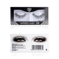 PAC Tapered Eye Lashes for Women (52) | Eye Makeup | Cotton Fake Lashes | No Chemicals or Dyes | Long, Reusable, 3D Natural False Eyelashes Extension (Pack of 1)