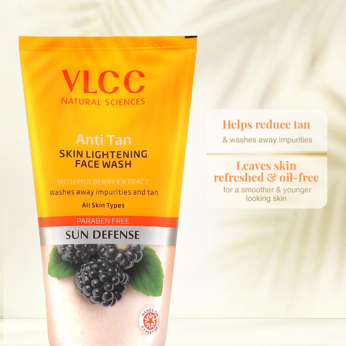 VLCC Anti Tan Skin Lightening Face Wash-150Ml X 2 (300Ml)| With Mulberry & Orange Peel Extract | Anti Tan and Brightening Sun Screen with Broad Spectrum Protection| Removes tan, spots and dullness
