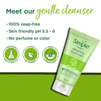 Simple Refreshing Facial Wash Gel, 5 Ounce