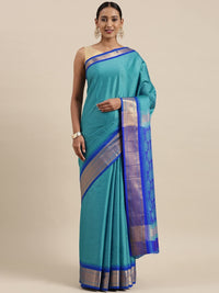 Pandadi Saree Women's  Cotton Silk Saree With Blouse Piece