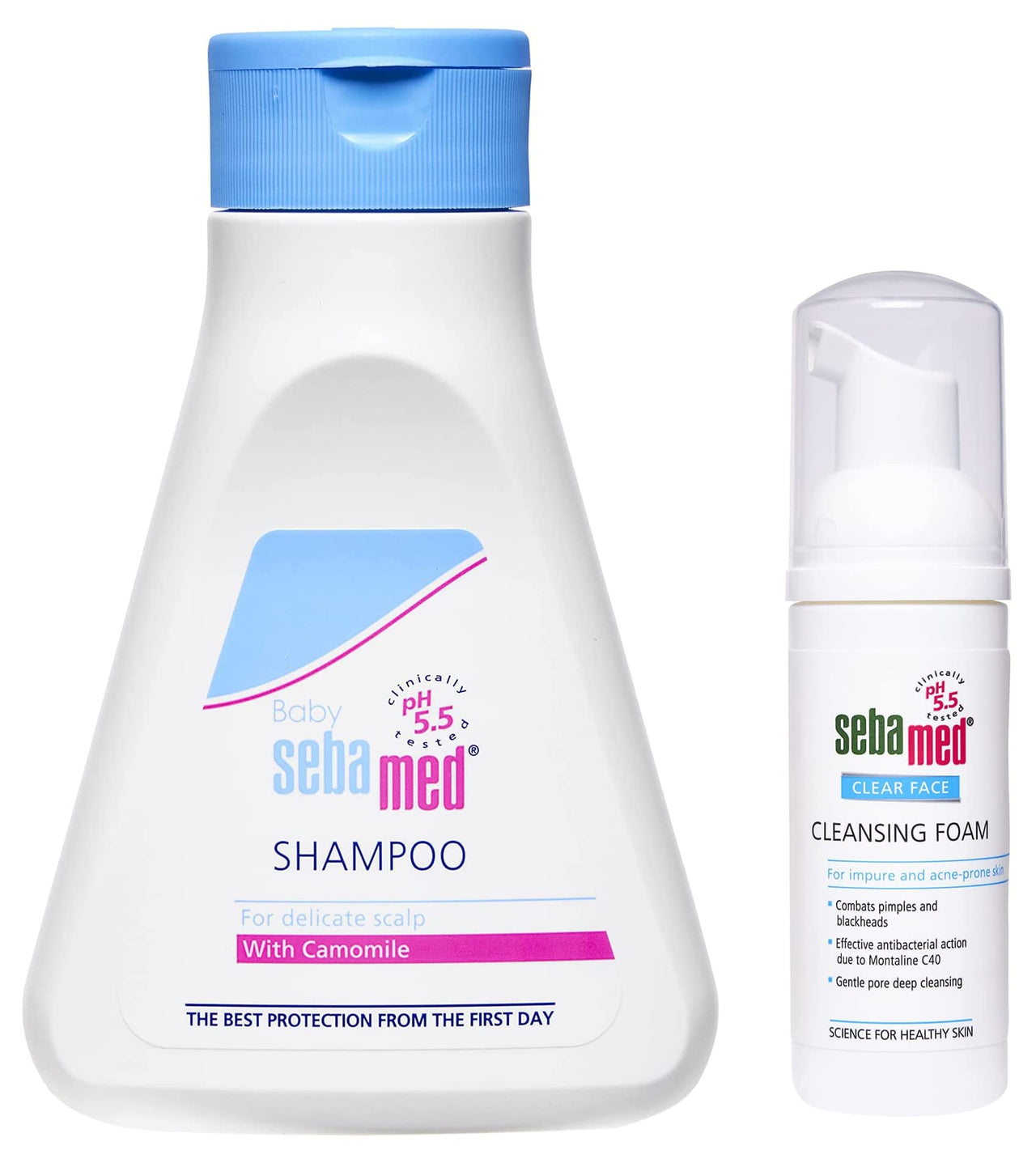 Sebamed Baby (Children) Shampoo, 150ml & Clear Face Foam, 50ml