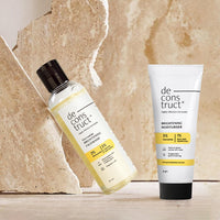 Deconstruct Daily Radiance Boosting Duo- Brightening Face Wash (100ml) + Brightening Face Moisturiser (50 g) | For Glowing and Radiant Skin | Anti Pigmentation Duo | Pack of 2
