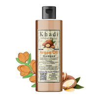 Khadi Natural Herbal Argan Shampoo And Conditioner Combo || Nourish Strengthen And Boost Hair Growth Thickness Enriched With Moroccan Organic Argan Oil Extract 200ml Each