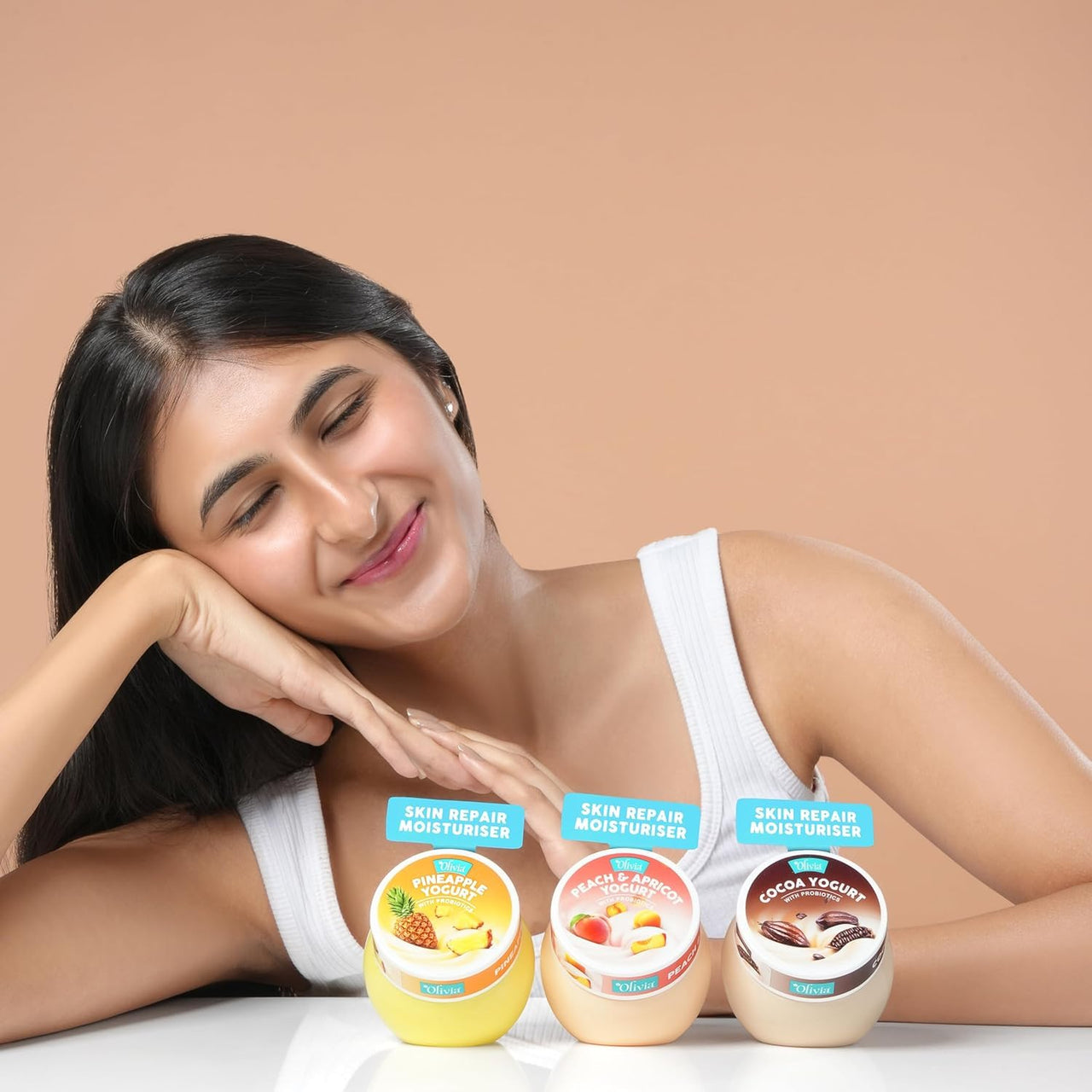 Olivia Skin Repair Moisturiser Pineapple Yogurt With Probiotics 200g