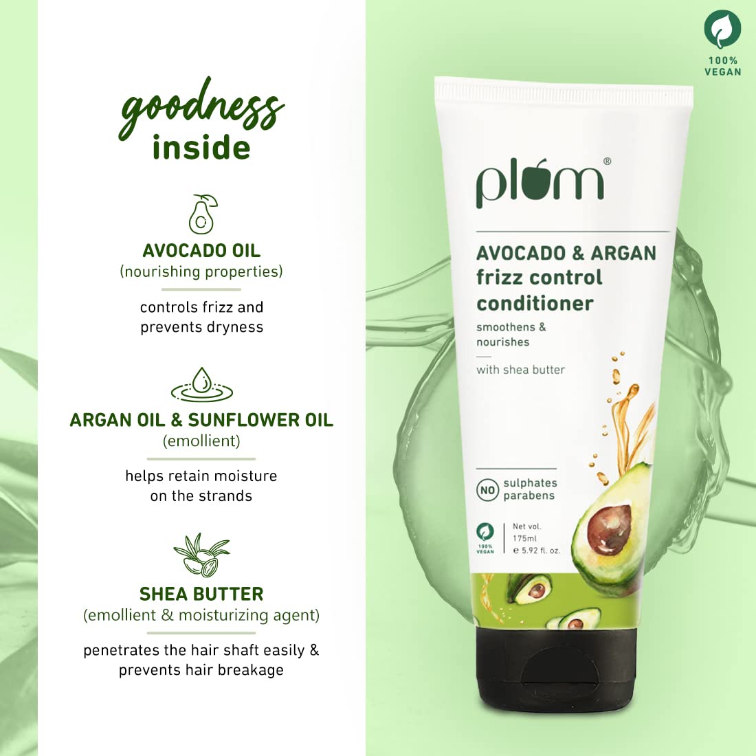 Plum Avocado & Argan Frizz Control Shampoo and Conditioner