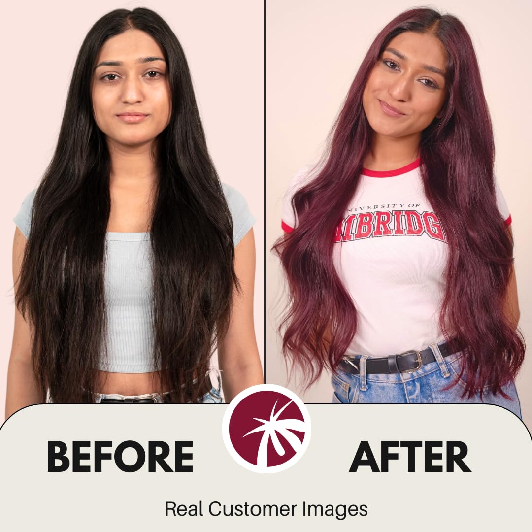 paradyes No Bleach Ruby Rush Glossy Hair Tint, Ammonia-Free Formula For Natural Black Hair, Visible On Natural Black Hair, Includes Anti-Fade Conditioner For Long-Lasting Shine, 1 Count