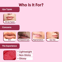 Aravi Organic Beetroot Tinted Lip Balm SPF 50 PA+++ | For Dark & Pigmented Lips | Hydrates Dry & Chapped Lips | Enriched with Kojic Acid, Ceramide, Peptide & Vitamin E | Soft, Glossy Lips for Men & Women | 5g