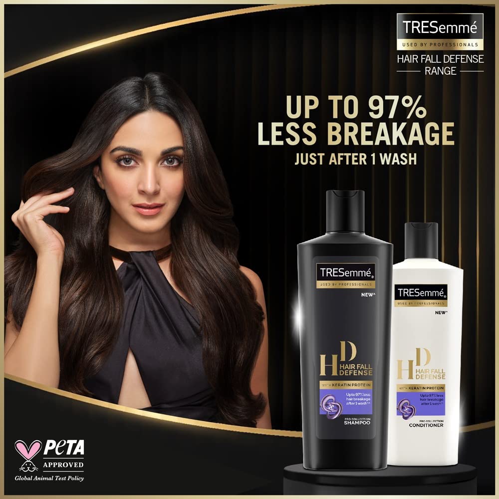 TRESemme Keratin Smooth Conditioner 335 ml, & Tresemme Hair Fall Defence Shampoo, 340 ml
