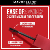 Maybelline New York Tattoo Brow 3 Day Styling Brow Gel - Medium Brown, Semi-permanent Tinted Eyebrow Gel, Water, smudge & Transfer-proof. Tattoo Brow 3 Day Styling Brow Gel Last Up To 3 Days | 6ml