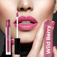 Bloom Beauty Liquid Lipstick, Velvet Matte Finish, Lightweight & Hydrating | Long-Lasting Wear, Wild Berry