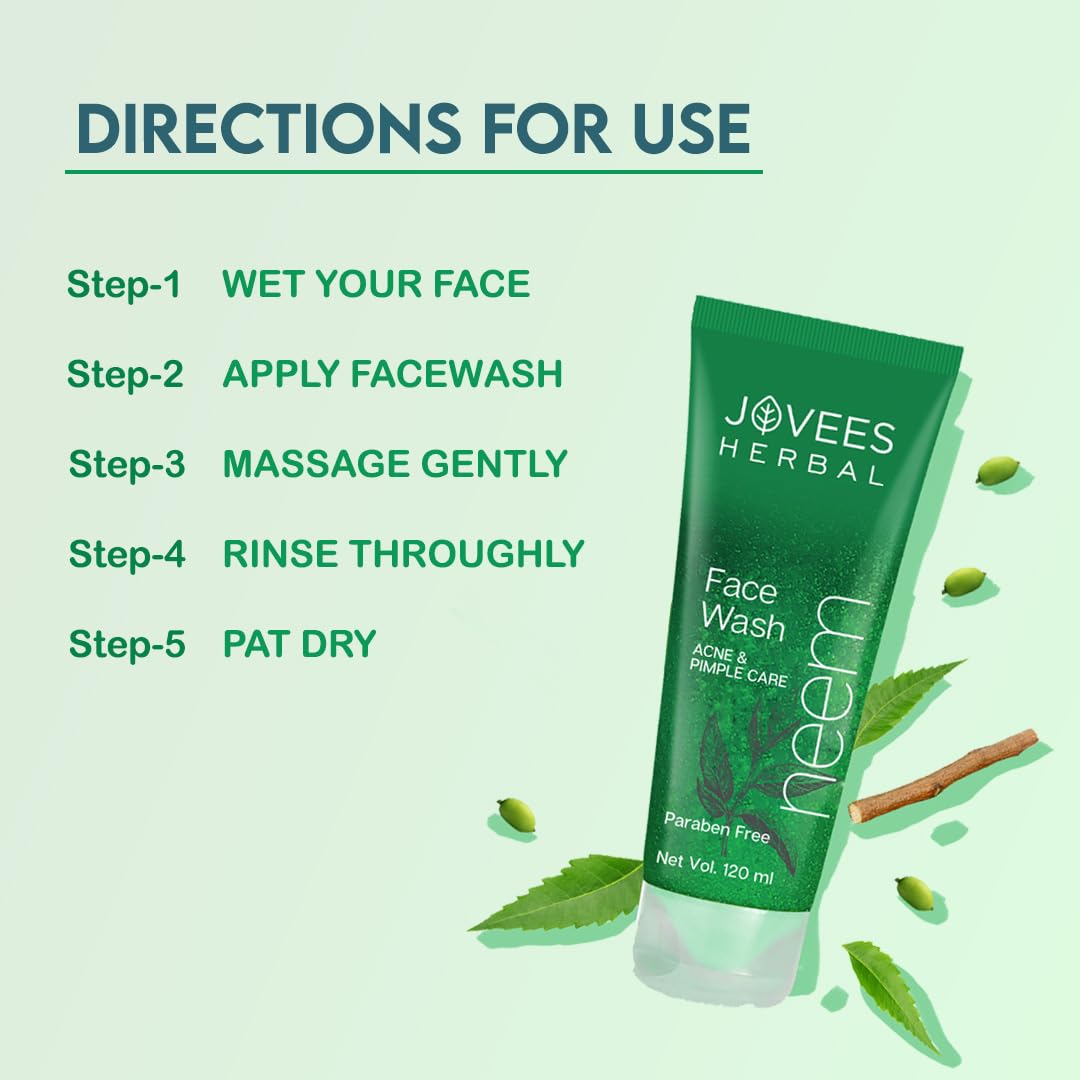 Jovees Neem Face wash 120 ml (pack of 3)