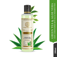 Khadi Natural Green Tea & Aloe Vera Hair Conditioner | Hair Conditioner For Controlling Hair Fall | Anti-Hair Fall Conditioner | Sls & Paraben Free | Suitable For All Hair Types | 210Ml, 1 Count