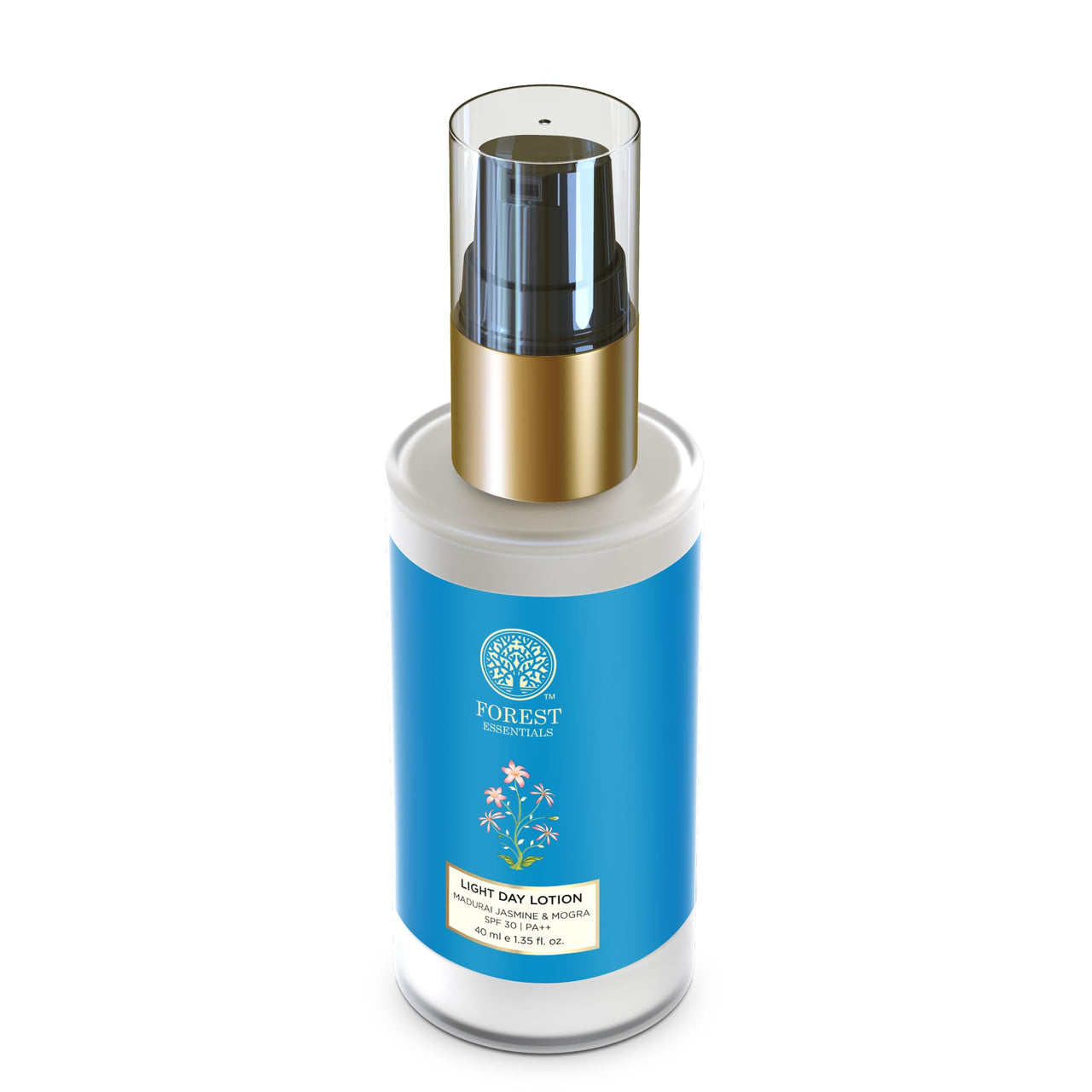Forest Essentials Light Day Lotion Madurai Jasmine & Mogra with SPF 30 | Daily Hydrating Face Lotion | Ideal For Combination Skin | For Men & Women | 40 ml