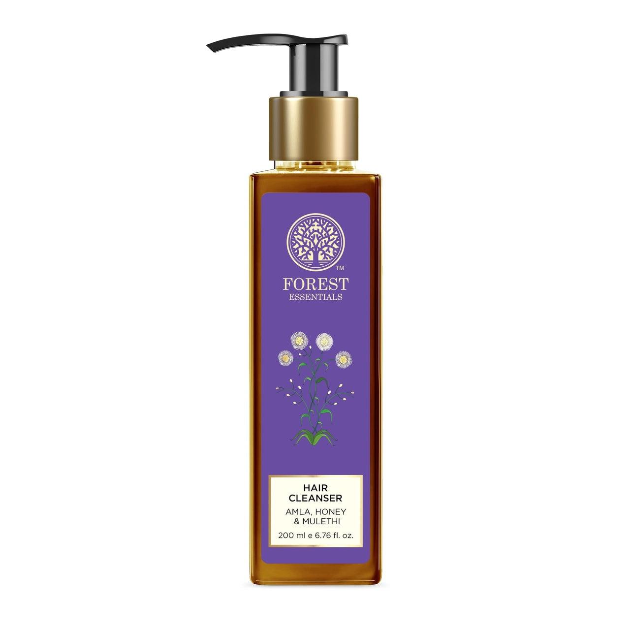 Forest Essentials Hair Cleanser Amla Honey & Mulethi | Ayurvedic Natural Shampoo | For Dull Dry Hair | Controls Hair Thinning & Breakage | Sulphate & Paraben Free, 1 Count