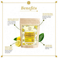 KHADI NATURAL Lemon Fruit Peel Organic Powder Pack of 2 (2x100gm) 200gm