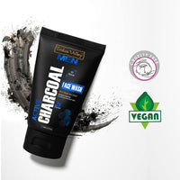 INDUS VALLEY Men 100% Natural Active Charcoal Oil Control Face Wash - (100ml)