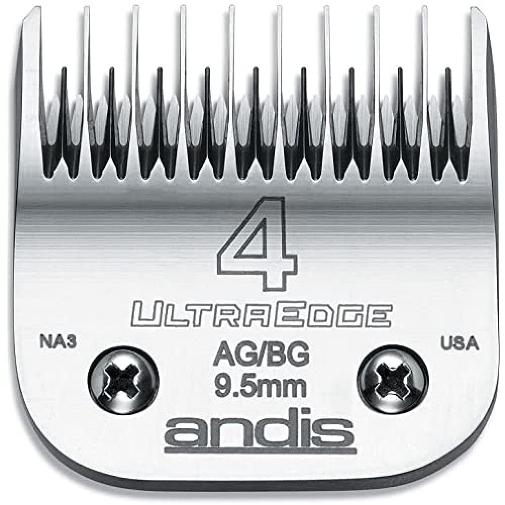 Andis 64090 Carbon-Infused Steel UltraEdge Dog Clipper Blade, Size-4 Skip-Tooth, 3/8-Inch Cut Length