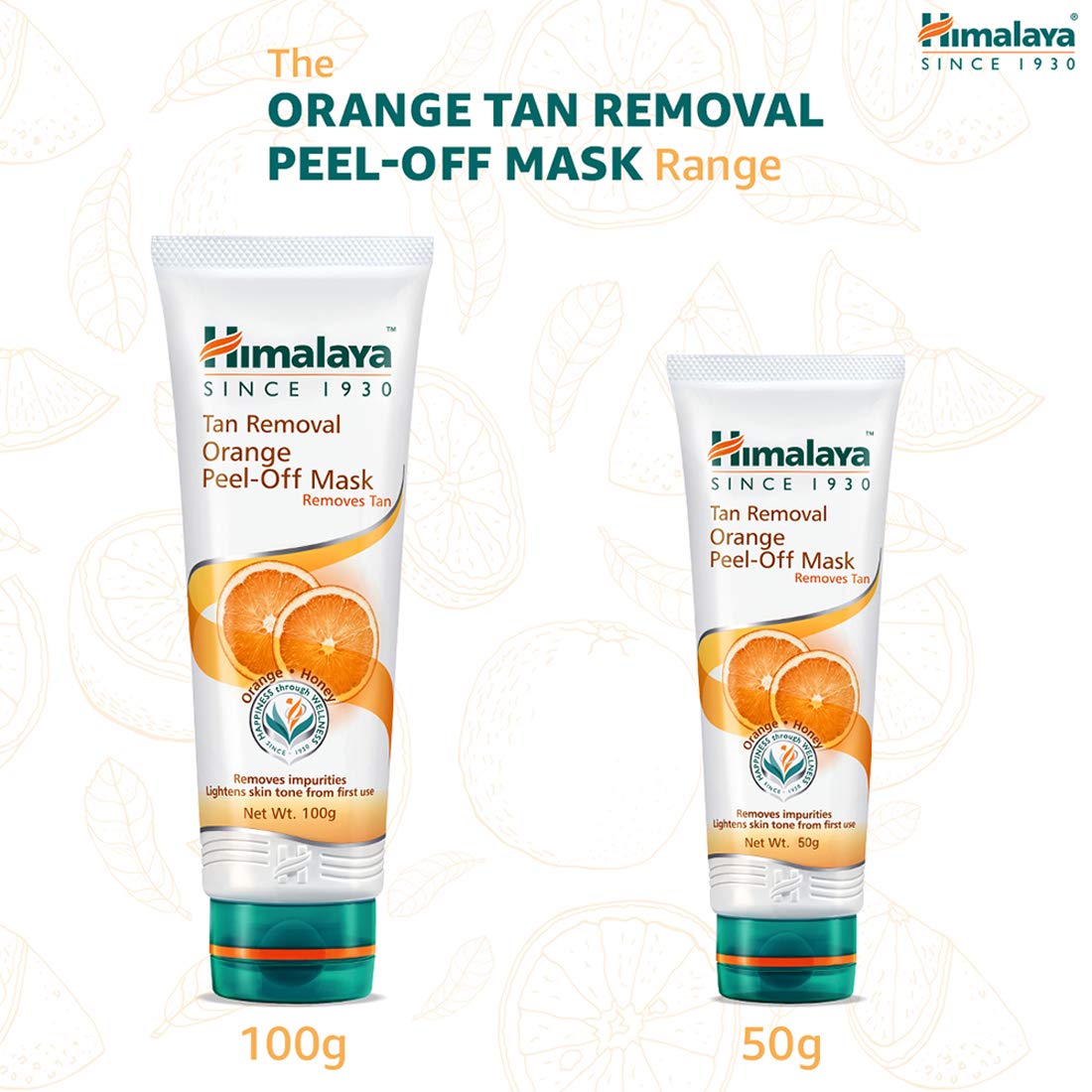 Himalaya Herbals Tan Removal Orange Peel-off Mask, 100g
