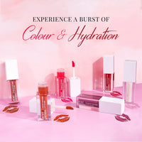 Just Herbs Serum Infused Lip Gloss for Women, Lighweight Non-Sticky High Glossy Moisturizing and Hydrating Lip Gloss 3 ml (Cherry Blossom)