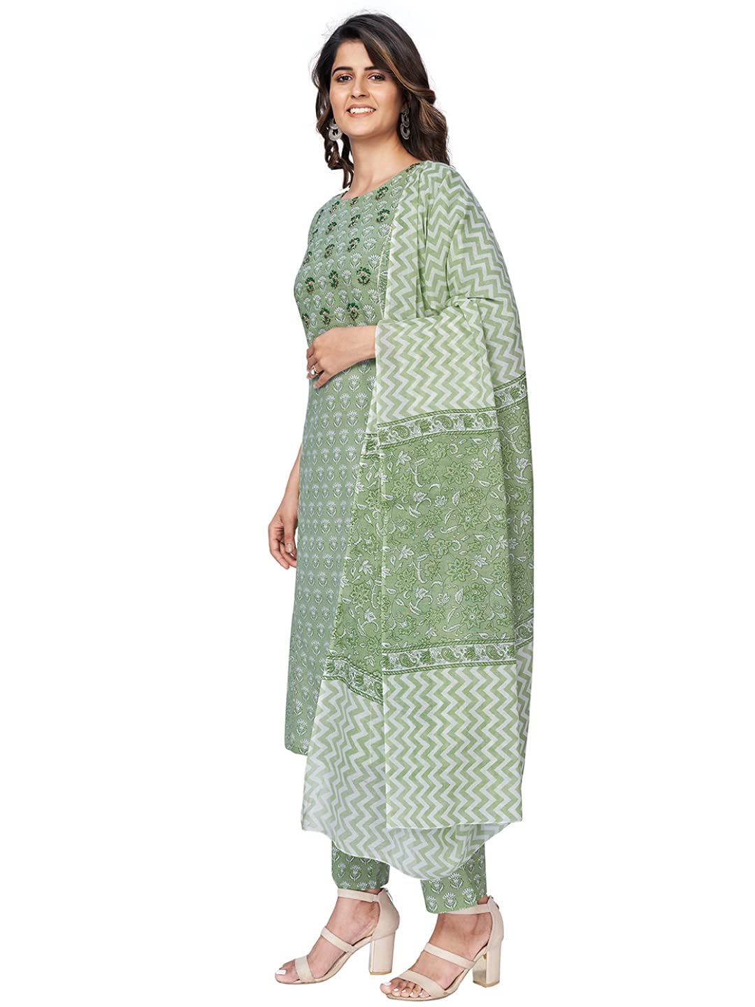 Vbuyz Women Kurta, Pant & Dupatta 3XL