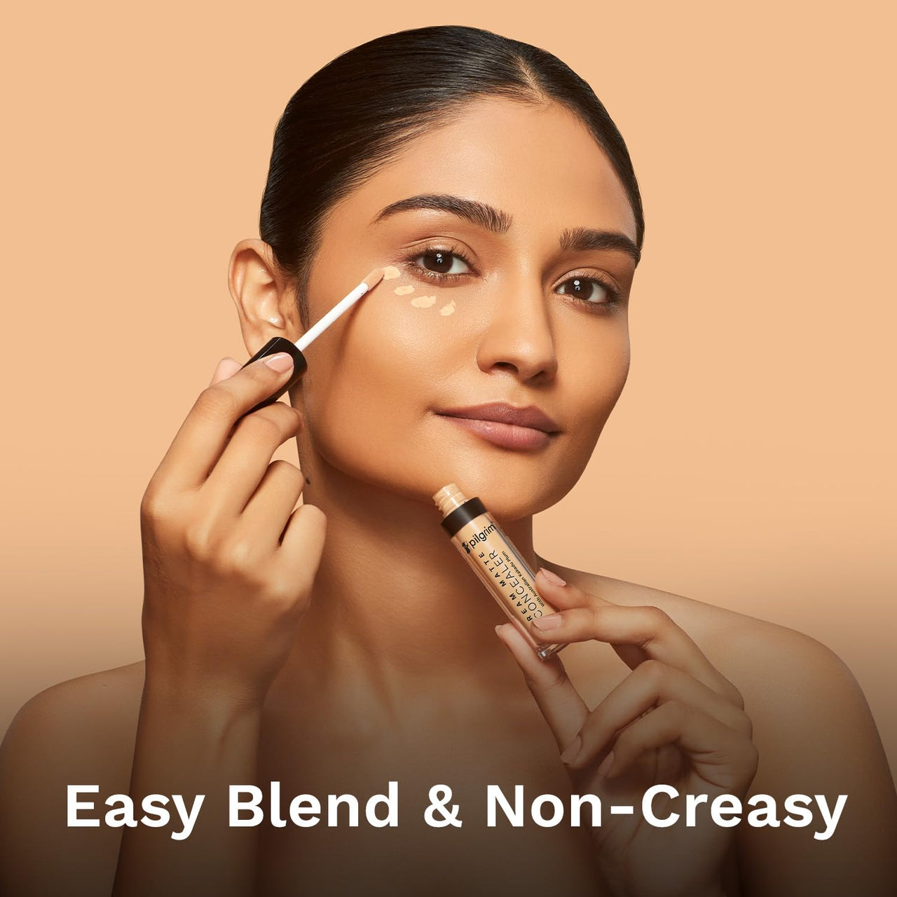 Pilgrim Full Coverage Dream Matte Liquid Concealer 7.3ml | Concealer for Dark Circles with Australian Kakadu Plum & Hyaluronic Acid | Crease resistance & Lightweight | All Day Coverage | Shade Beige