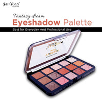 Shryoan Fantasy Dream 15-Color Noble Eyeshadow Palette | Highly Pigmented, Easily Blendable and Matte Finish, For Creative Eye Look (Shade-02)