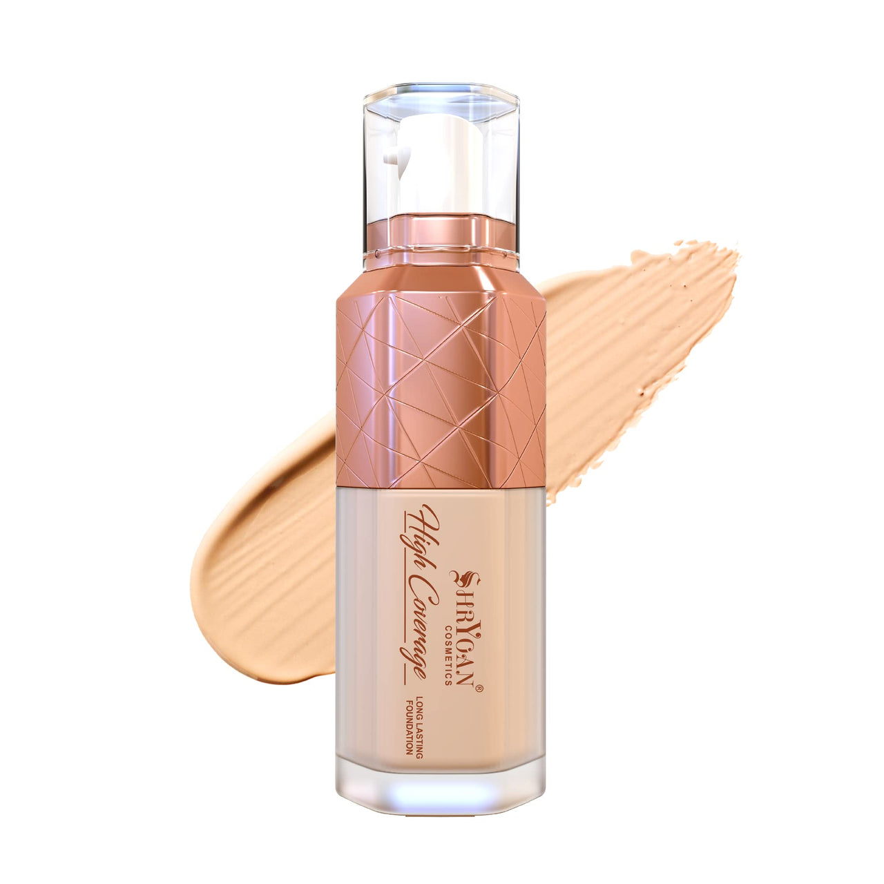 Shryoan High Coverage Foundation| Matte & Natural Finish Liquid Foundation and Long Lasting with Easy Blendable, Suitable for All Skin Types (50gm) (Shade 03)