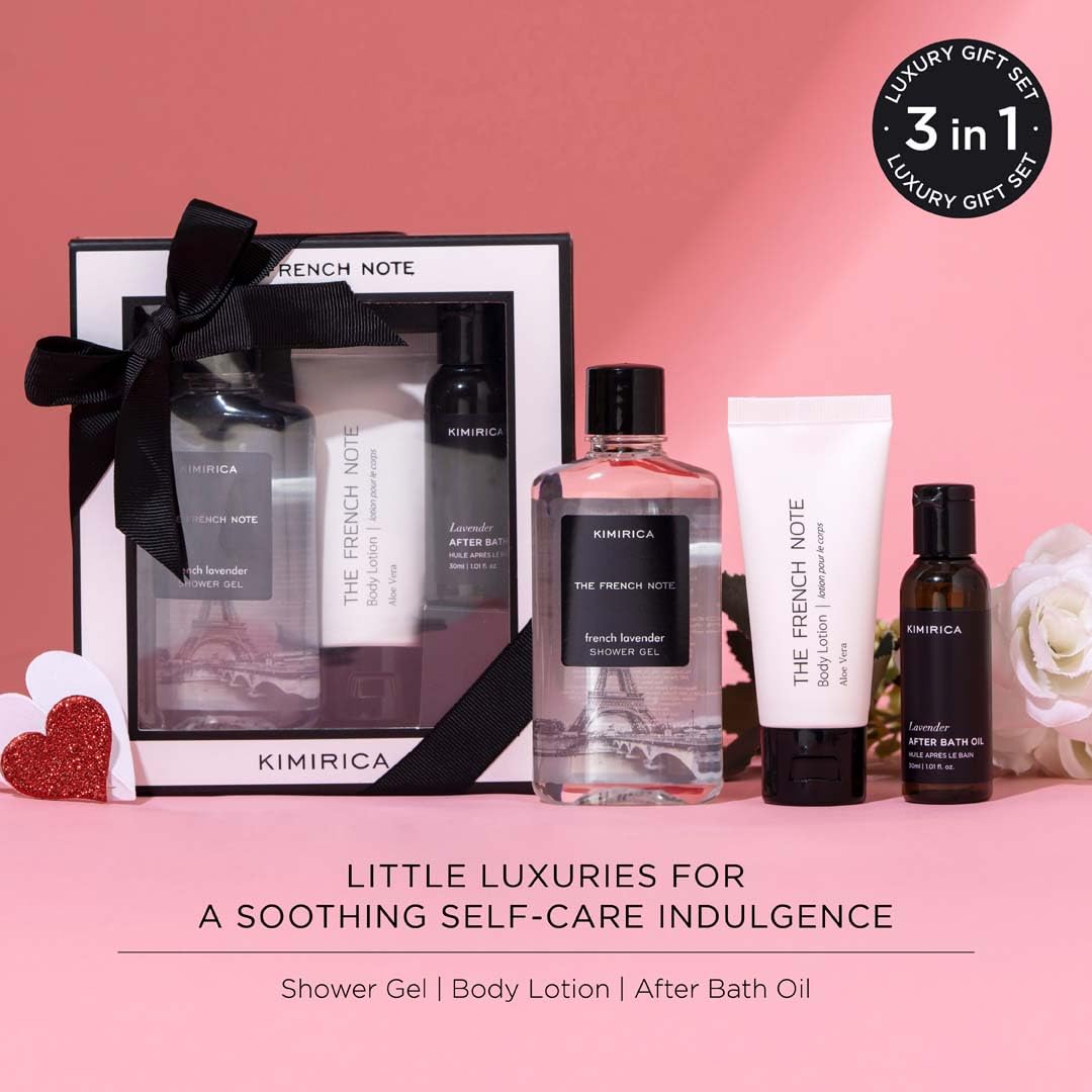 Kimirica Gift Set luxury lavender gift box for Men & Women Set of 3