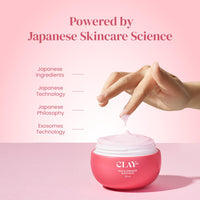 Clayco. Rice & Ceramide Moisturizer | Intense Hydration, Skin Barrier Repair & Brightening | Lightweight & Fast-Absorbing | With Exosomes, Rice Extracts, Ceramides & Vitamin B12 | 50ml