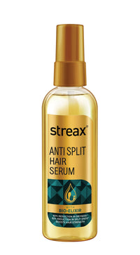 Streax Anti Split Hair serum, 100 ml I Hair Serum for Dry Frizzy Hair|Serum for Frizzy Hair|Hair Serum for Women & Men|With Bio - Elixir I Controls split ends I 82% Reduction in Split Ends I 60% reduction in dryness