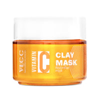VLCC Vitamin C Clay Mask - 100g | Restorative Clay Mask with Vitamin C & Hyaluronic Acid | Replenishes Skin, Calms Inflammation & Evens Skin Tone | Brightening & Soothing Clay Mask.