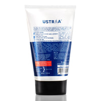 Ustraa Face Wash - Mint Cool - For Dry to Normal Skin - 100g | Reduces Moisture Loss | Removes Dirt & De-Tan Face Scrub for Men, 100g | Effective Tan Removal | with Walnut Granules | No SLS