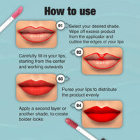 Dazller Lip Colour Lipstick Combo Pack of 6|Vibrant Matte Liquid Lipstick for Women|Long Stay|Smudge-Proof|Non-Transfer|Nude Mood|21.6g