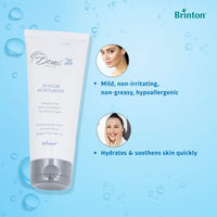 Brinton Doux 24 Hour Moisturizer Cream Face, Moisturizer, For Women, Ladies, Men, Man, 100 g, blue