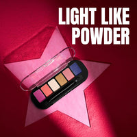 Lakmé Elle18 Shimmery Eyedrama Powder Palette 02Flirty, 1 Count,Multicolor