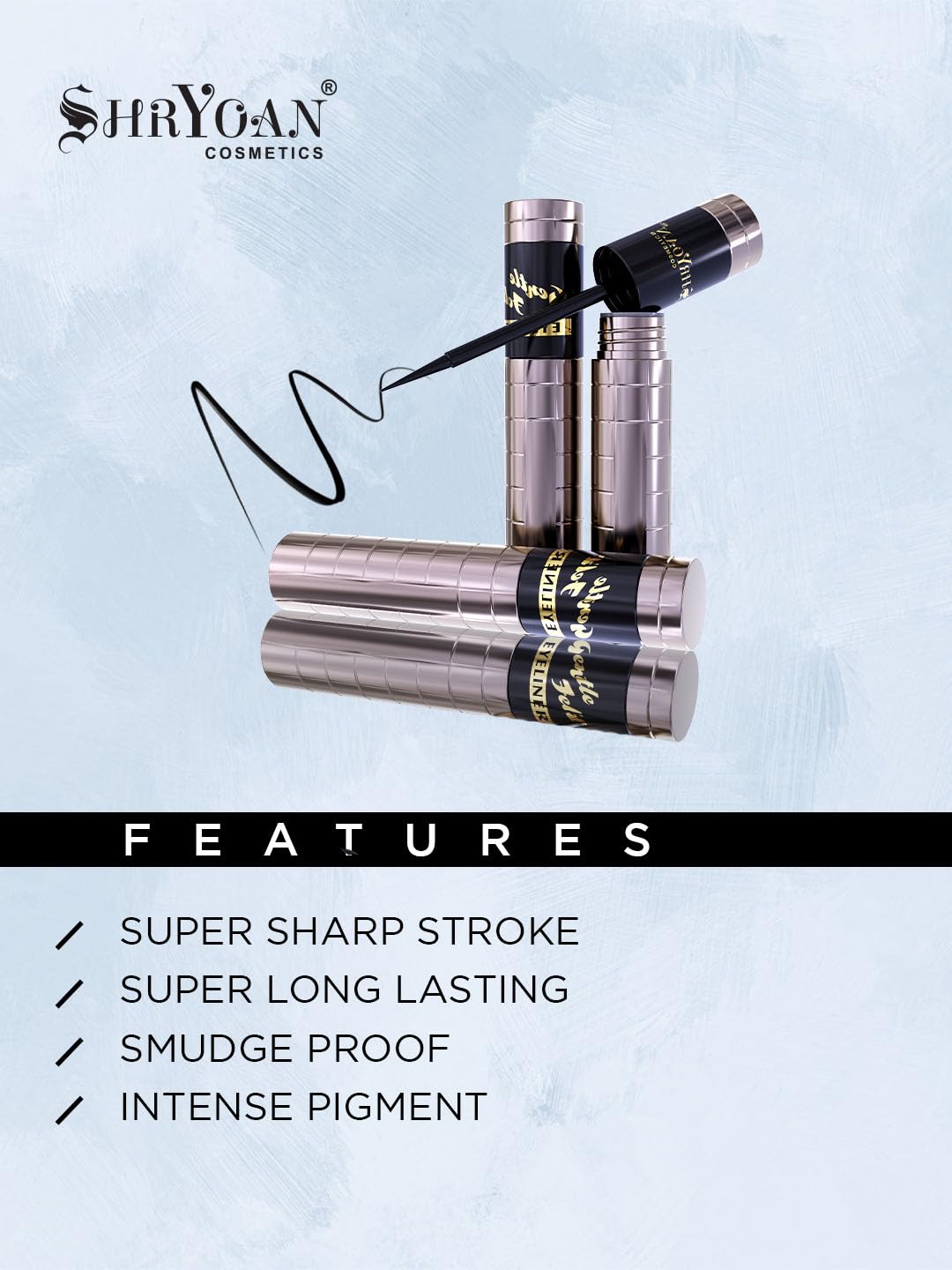 Shryoan Perfect Combo Waterproof Kajal, Mascara & Eyeliner Eye Makeup Kit with Women & Girls