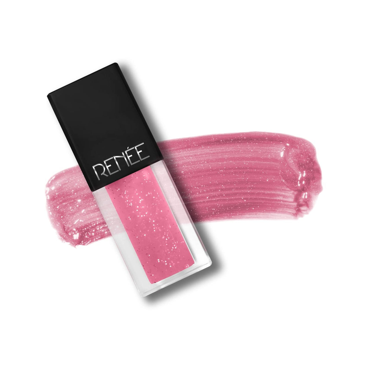 Renee See Me Shine Lip Gloss - Pink Pow Wow 2.5ml | Glossy Non Sticky & Non Drying Formula | Long Lasting Moisturizing Effect | Compact and Easy to Carry