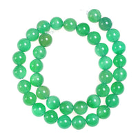 Natural Stone Beads 6mm Green Agate Gemstone Round Loose Beads Crystal Energy Stone Healing Power for Jewelry Making DIY,1 Strand 15