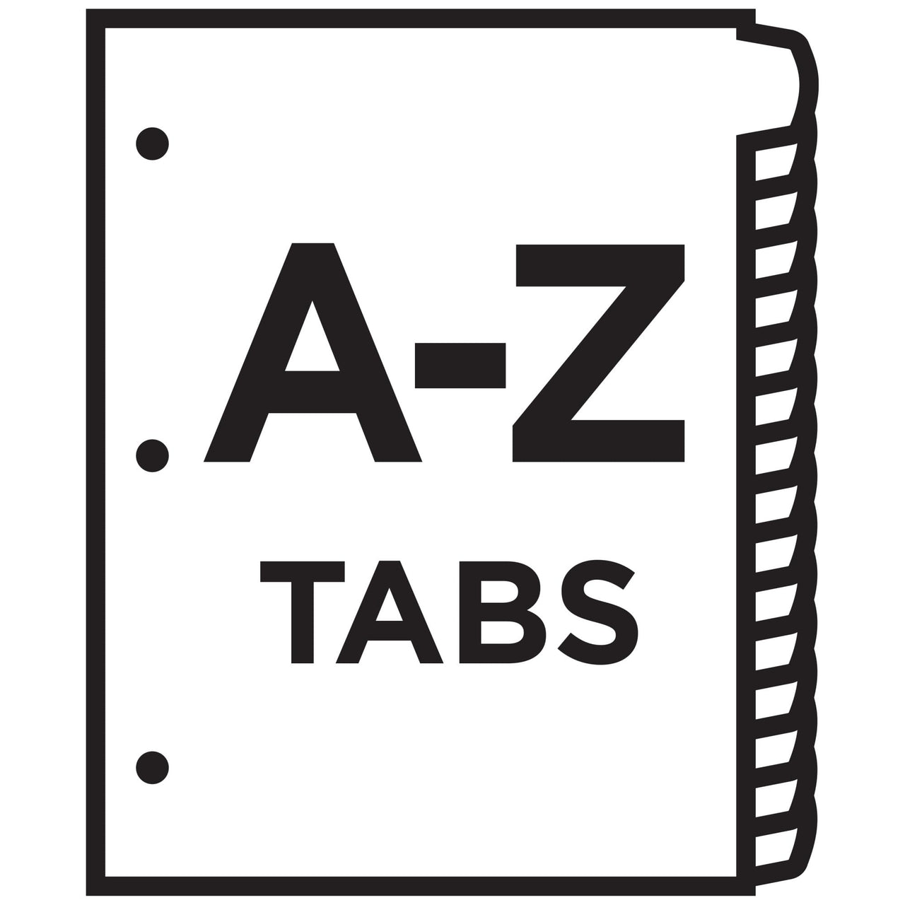 Avery Heavy-Duty Plastic Industrial Dividers, 26 A-Z Tabs, Yellow (23081) A-Z Plastic Dividers