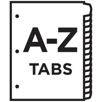 Avery Heavy-Duty Plastic Industrial Dividers, 26 A-Z Tabs, Yellow (23081) A-Z Plastic Dividers