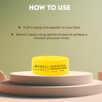 Jovees Herbal Broad Spectrum Sunscreen Powder With SPF 30 | Prevents Sunburns, Skin Damage & Uneven Skin Tone | Natural Mineral Based Ingredients 50 G (Pack of 2)