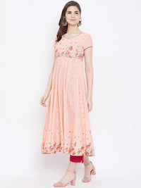 Poshak Hub Women's  Cotton Anarkali Kurta